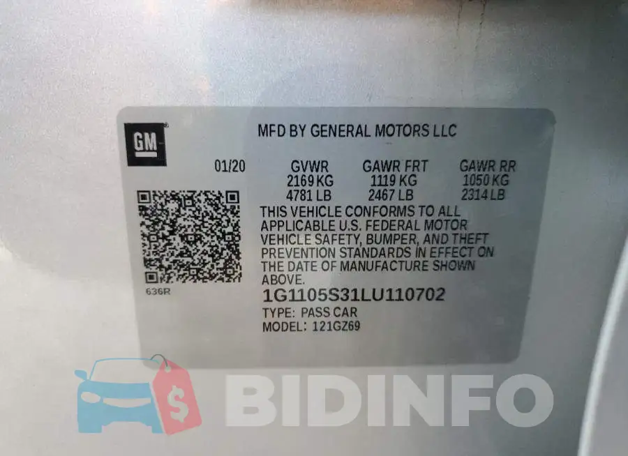 1G1105S31LU110702 Photo# 12
