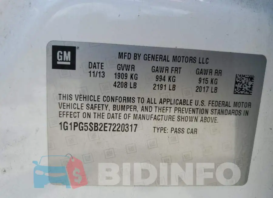1G1PG5SB2E7220317 Photo# 12