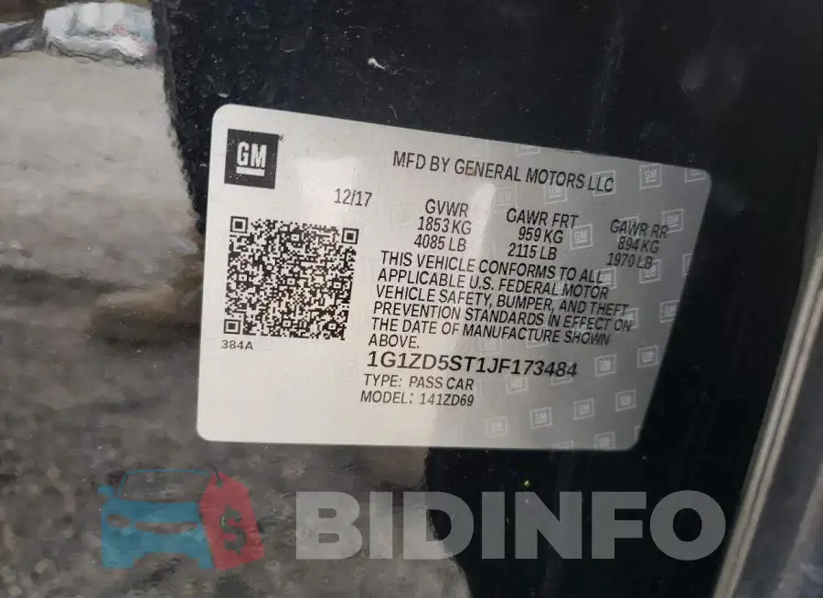 1G1ZD5ST1JF173484 Photo# 13