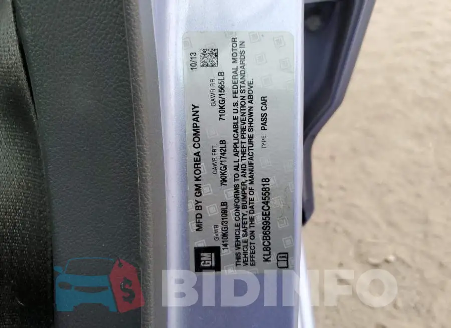 KL8CB6S95EC455818 Photo# 12