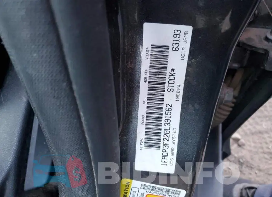 1FADP3F22GL391562 Photo# 12