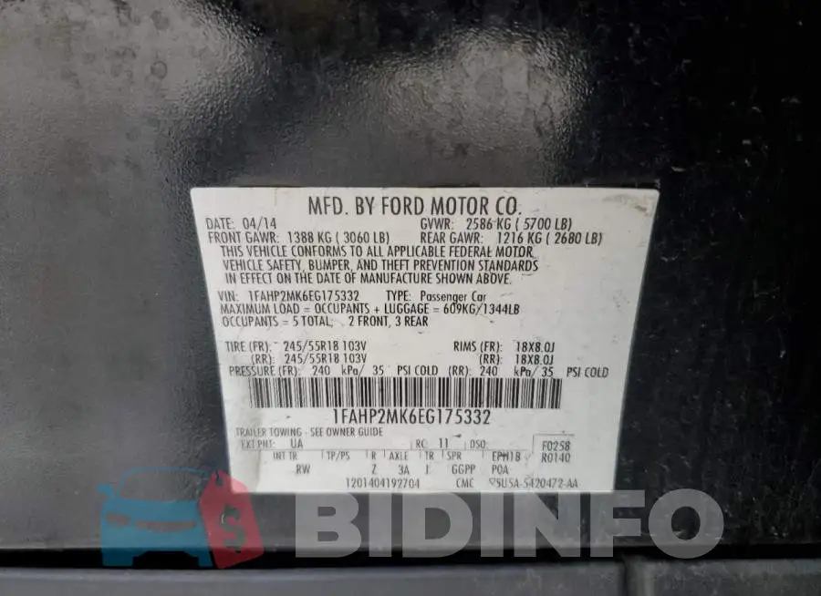 1FAHP2MK6EG175332 Photo# 12