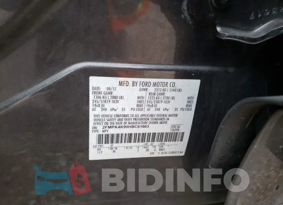 2FMPK4K90HBC61663 Photo# 13