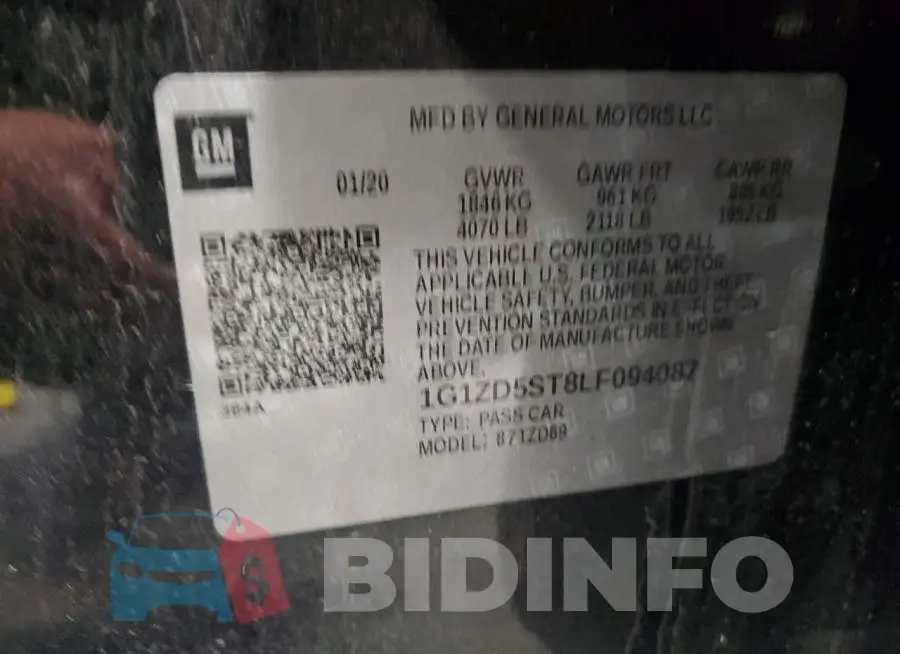 1G1ZD5ST8LF094087 Photo# 12