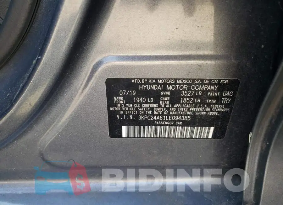 3KPC24A61LE094385 Photo# 12