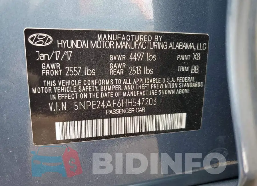 5NPE24AF6HH547203 Photo# 12