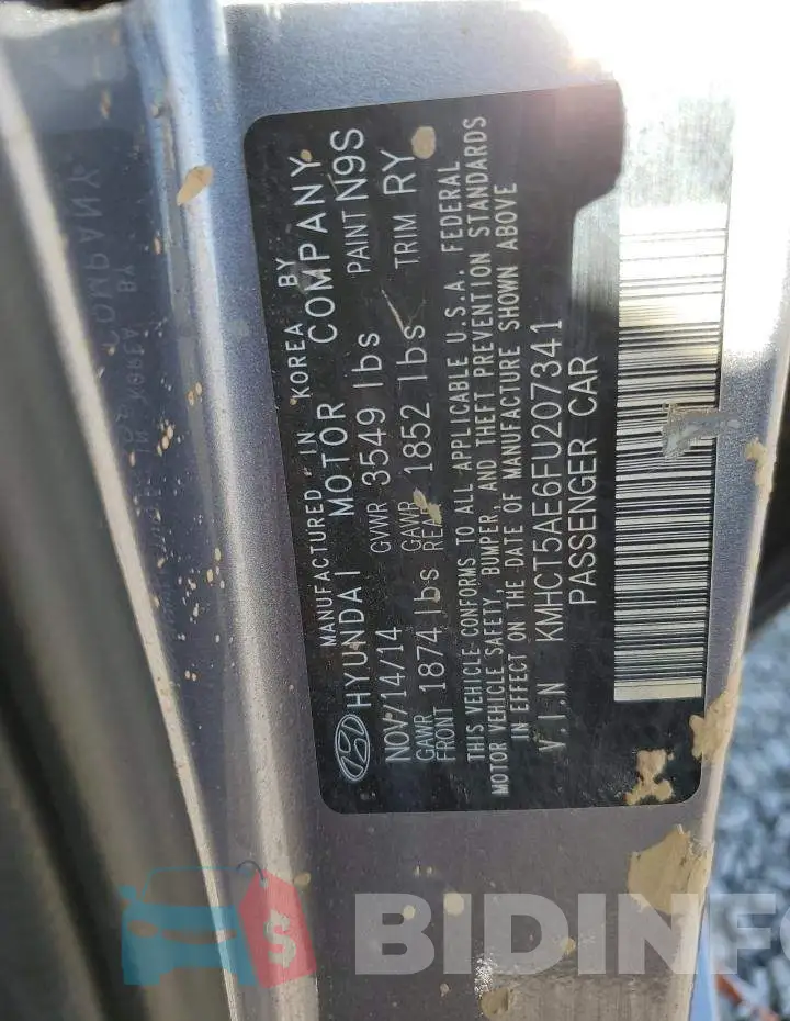 KMHCT5AE6FU207341 Photo# 12