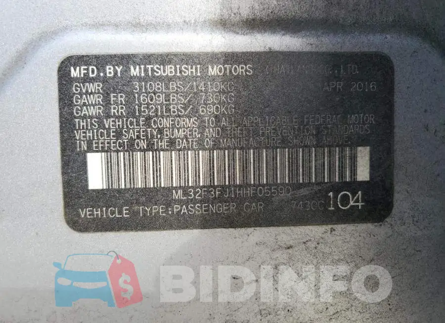 ML32F3FJ1HHF05590 Photo# 13