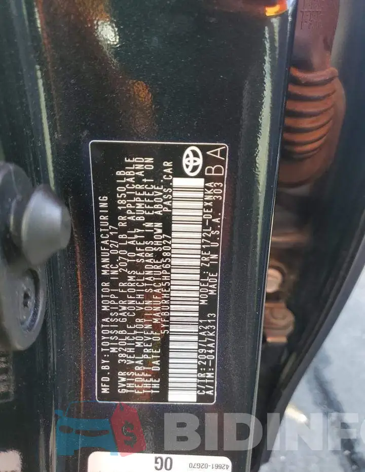 5YFBURHE5HP658027 Photo# 12