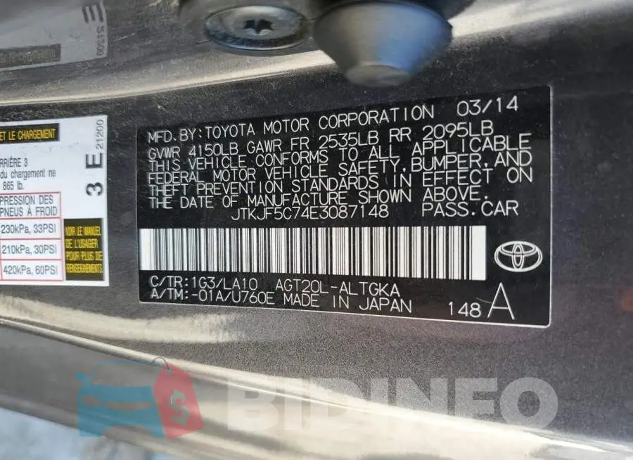 JTKJF5C74E3087148 Photo# 12