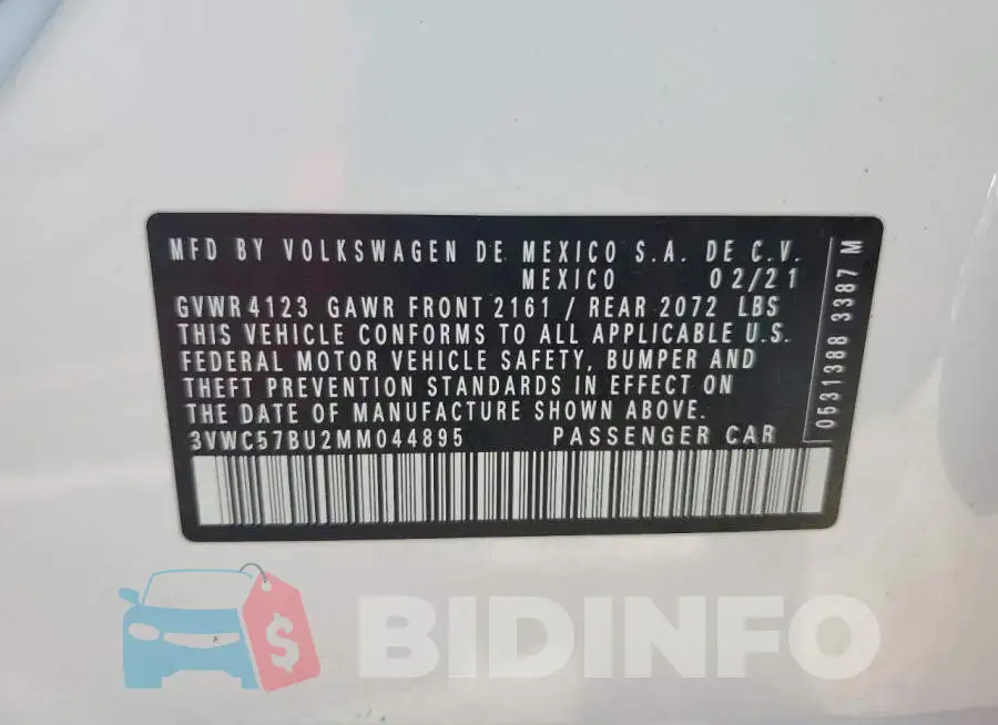 3VWC57BU2MM044895 Photo# 12