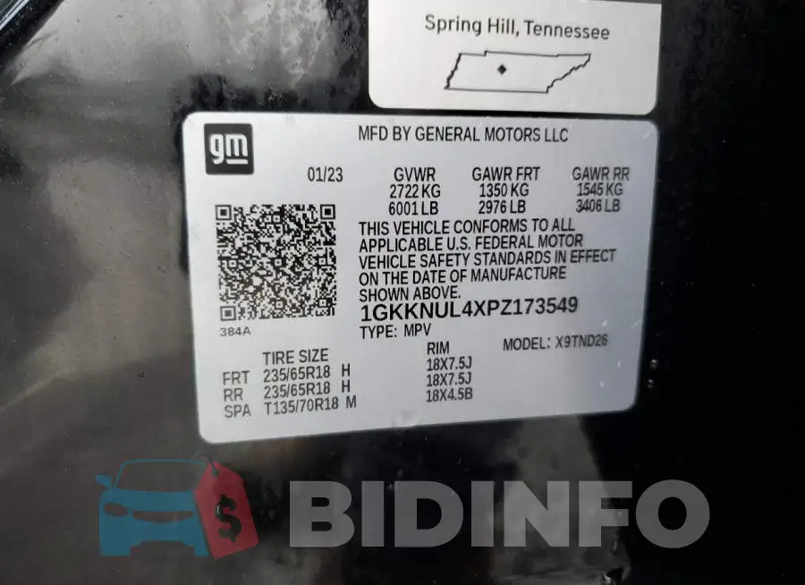 1GKKNUL4XPZ173549 Photo# 13