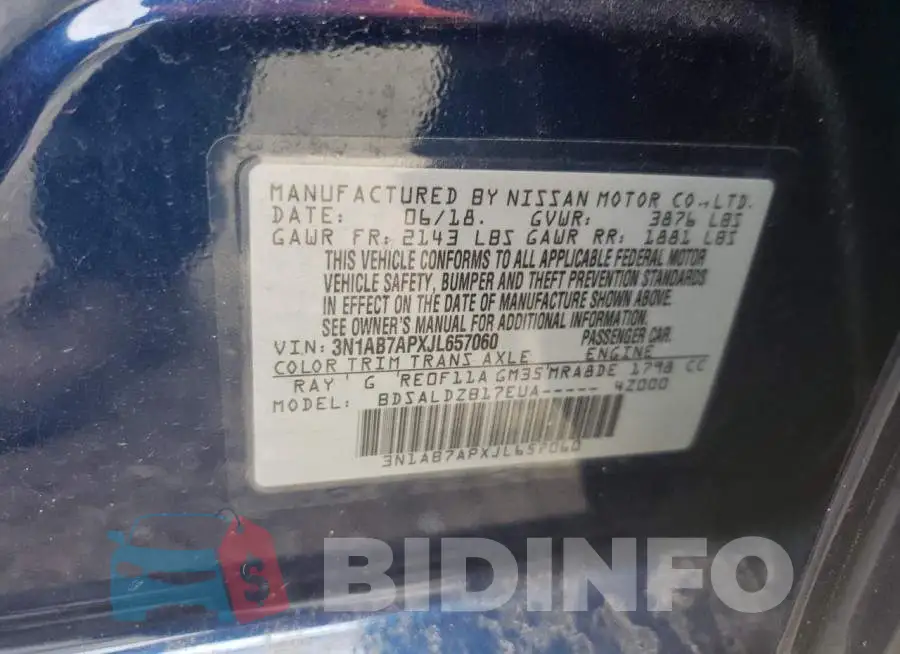 3N1AB7APXJL657060 Photo# 12