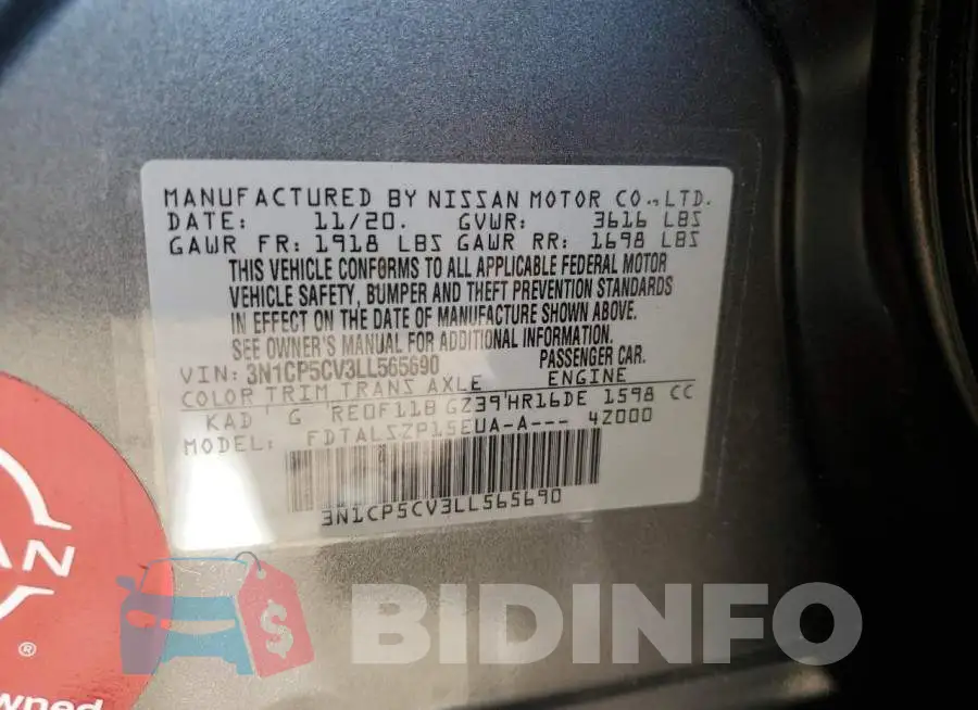 3N1CP5CV3LL565690 Photo# 14