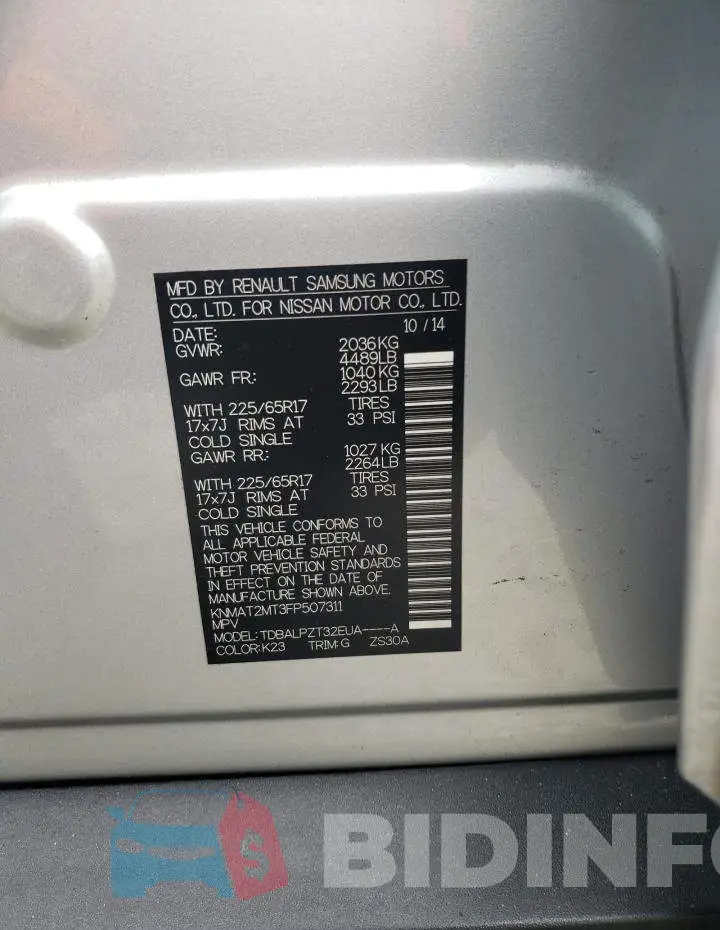 KNMAT2MT3FP507311 Photo# 13