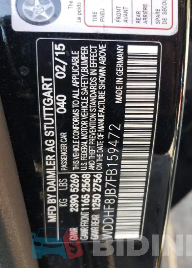 WDDHF8JB7FB159472 Photo# 12