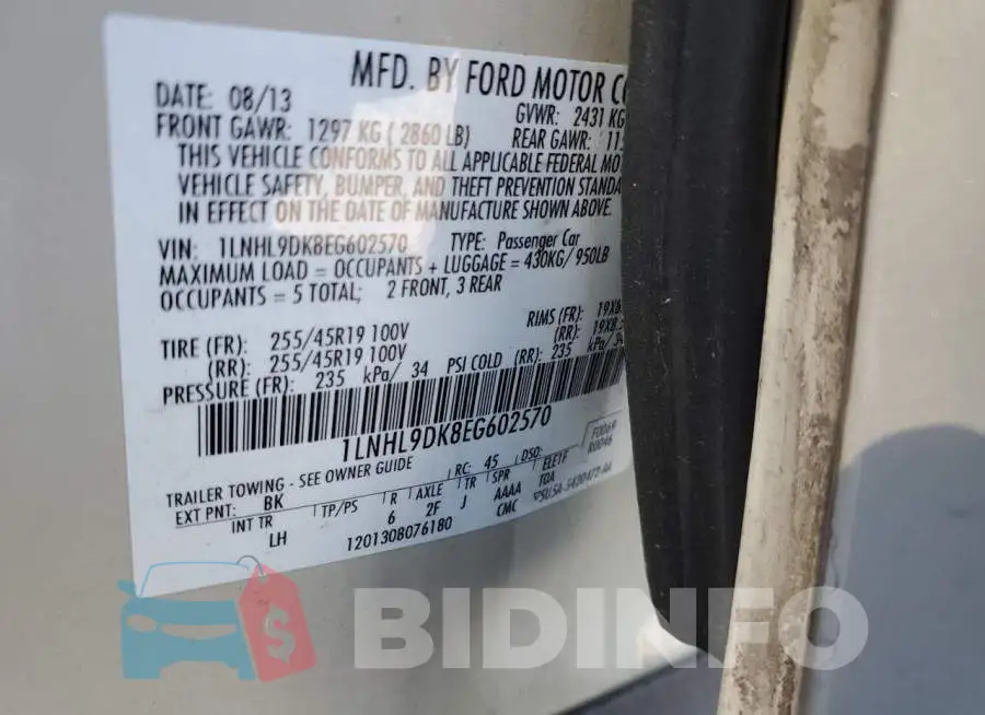 1LNHL9DK8EG602570 Photo# 12