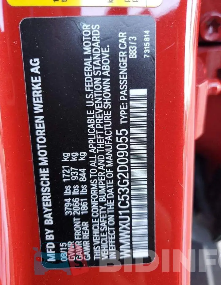 WMWXU1C53G2D09055 Photo# 12