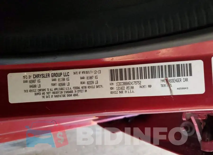 1C3CCBBB0EN179752 Photo# 12