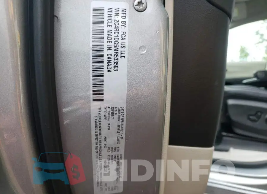 2C4RC1DG5MR533503 Photo# 13