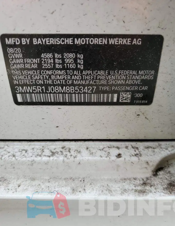 3MW5R1J08M8B53427 Photo# 12
