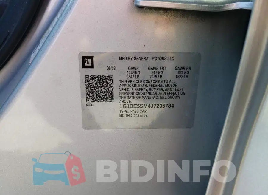 1G1BE5SM4J7235784 Photo# 12