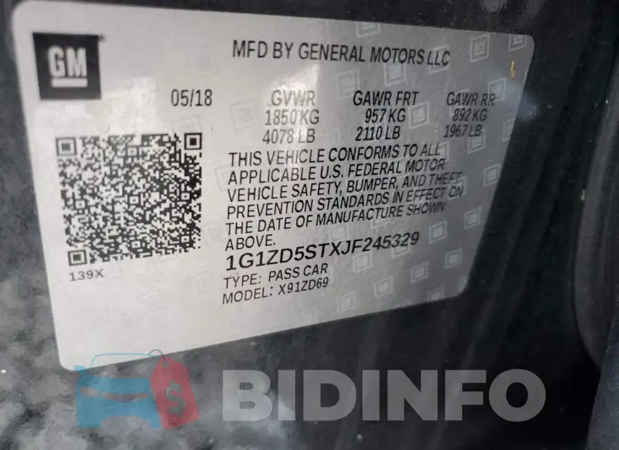 1G1ZD5STXJF245329 Photo# 10