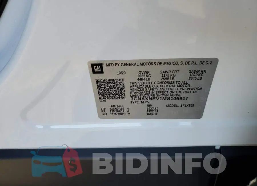 3GNAXNEV1MS106917 Photo# 13