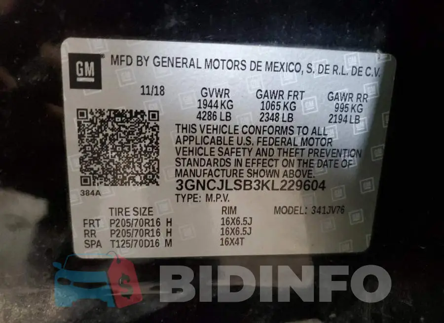 3GNCJLSB3KL229604 Photo# 13