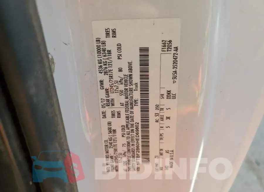 1FTBF2B60HED69802 Photo# 12