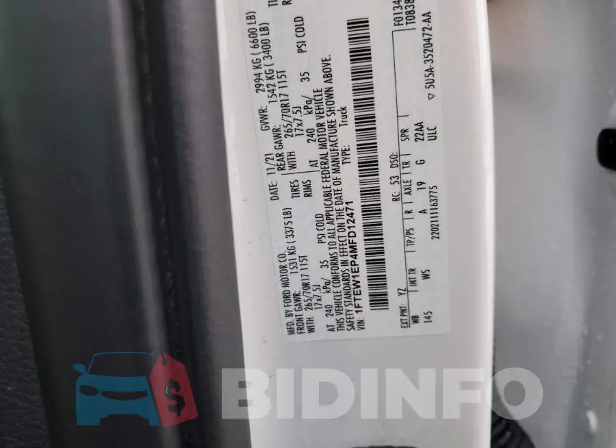 1FTEW1EP4MFD12471 Photo# 12