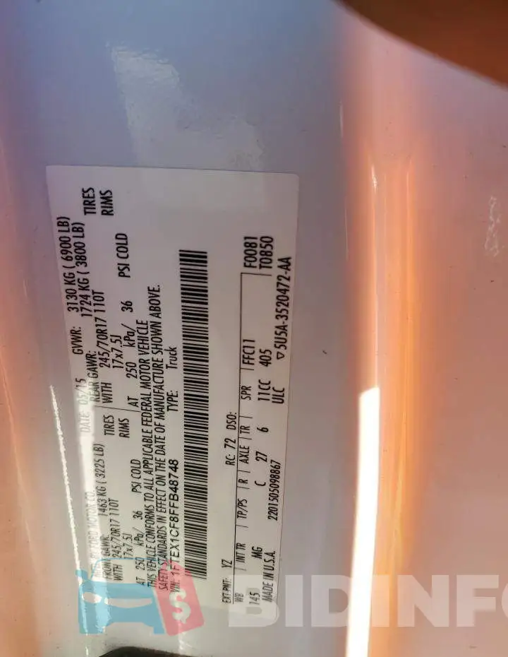 1FTEX1CF8FFB48748 Photo# 12
