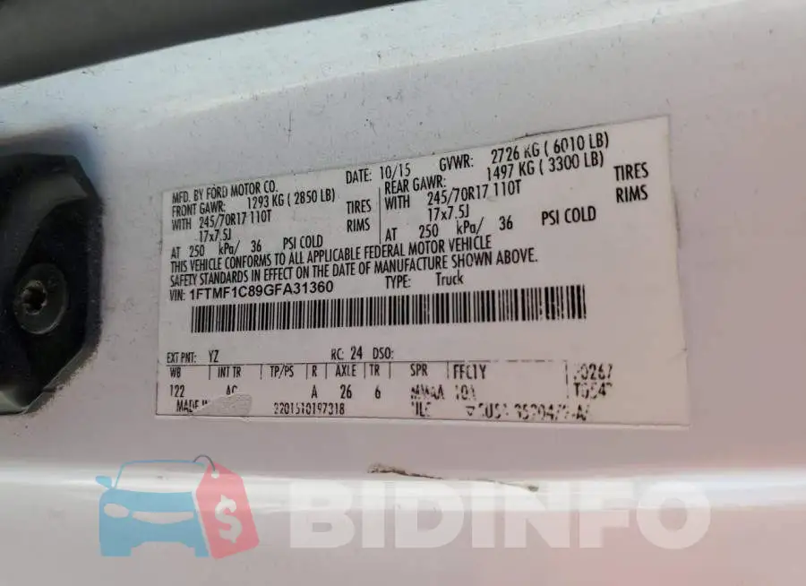 1FTMF1C89GFA31360 Photo# 12