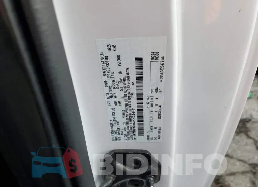 1FTMF1CB4KKC24401 Photo# 12