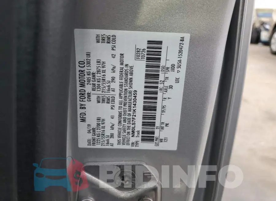 NM0LS7F21K1430459 Photo# 12