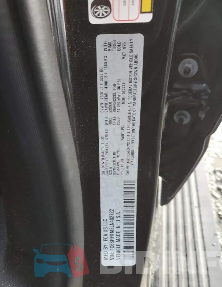 1C6SRFKM8LN402722 Photo# 12
