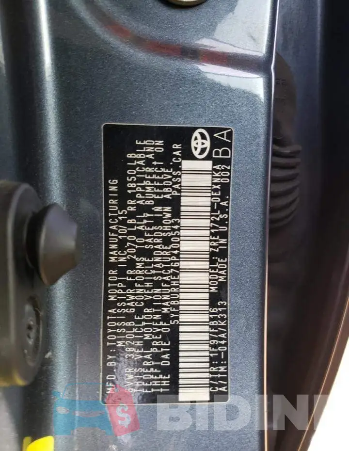 5YFBURHE7GP400543 Photo# 12