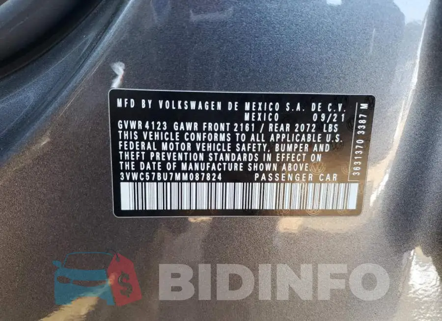 3VWC57BU7MM087824 Photo# 12