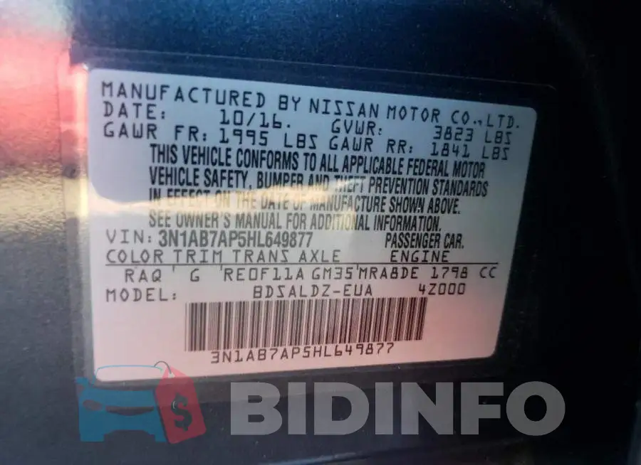 3N1AB7AP5HL649877 Photo# 12