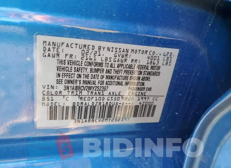 3N1AB8CV2MY252397 Photo# 13