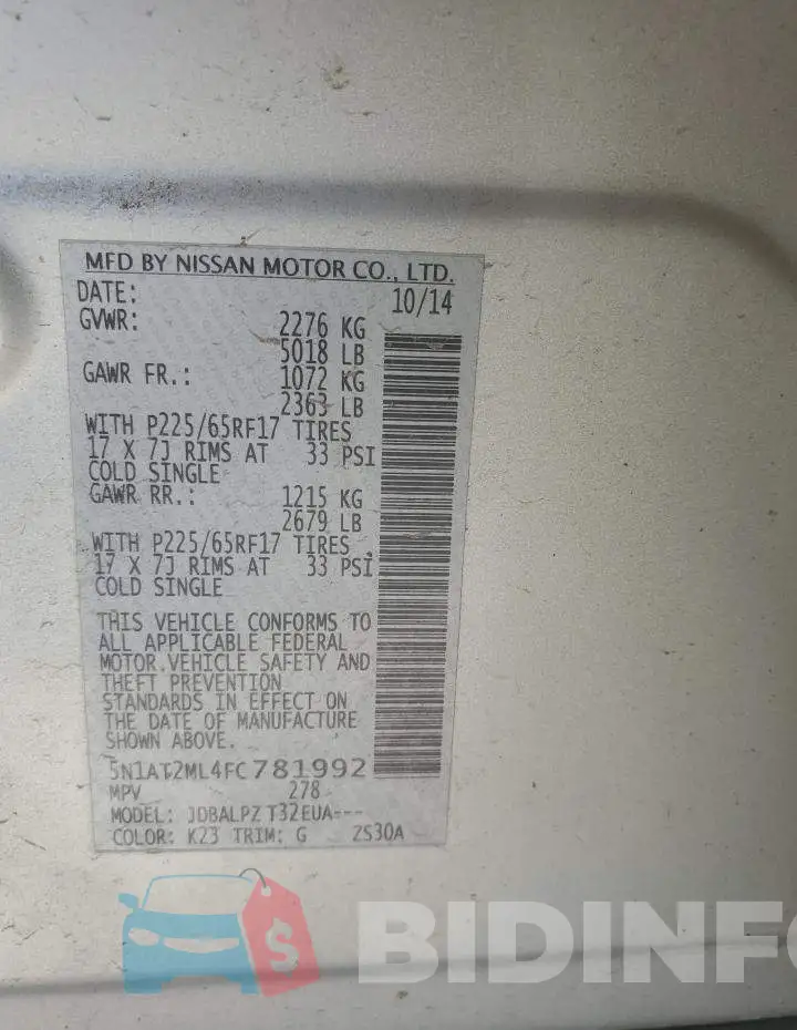 5N1AT2ML4FC781992 Photo# 13