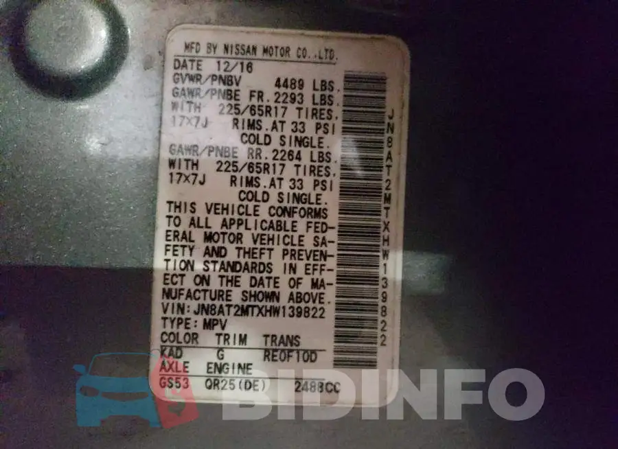 JN8AT2MTXHW139822 Photo# 12
