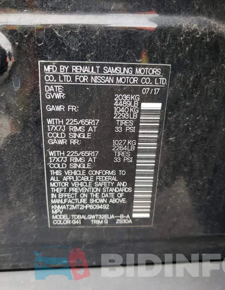 KNMAT2MT2HP609492 Photo# 13