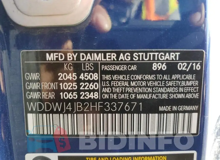 WDDWJ4JB2HF337671 Photo# 12