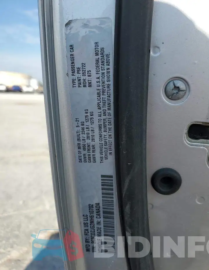 2C3CDZJG2MH610702 Photo# 13