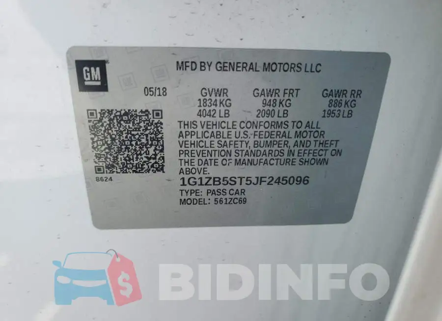 1G1ZB5ST5JF245096 Photo# 12