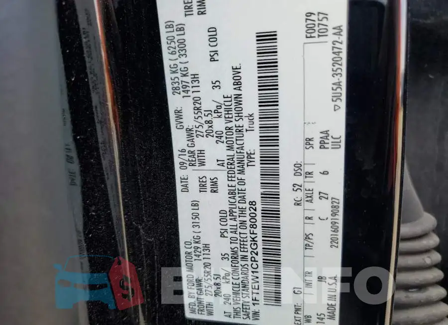 1FTEW1CP2GKF80028 Photo# 12