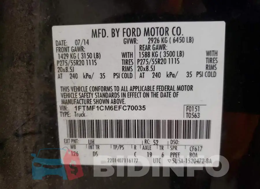 1FTMF1CM6EFC70035 Photo# 12