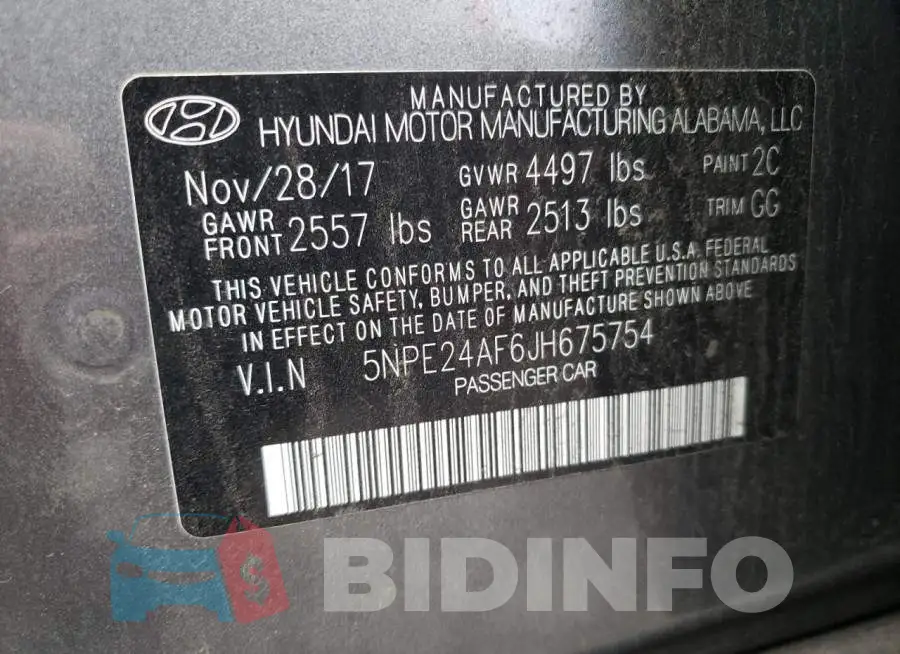 5NPE24AF6JH675754 Photo# 12