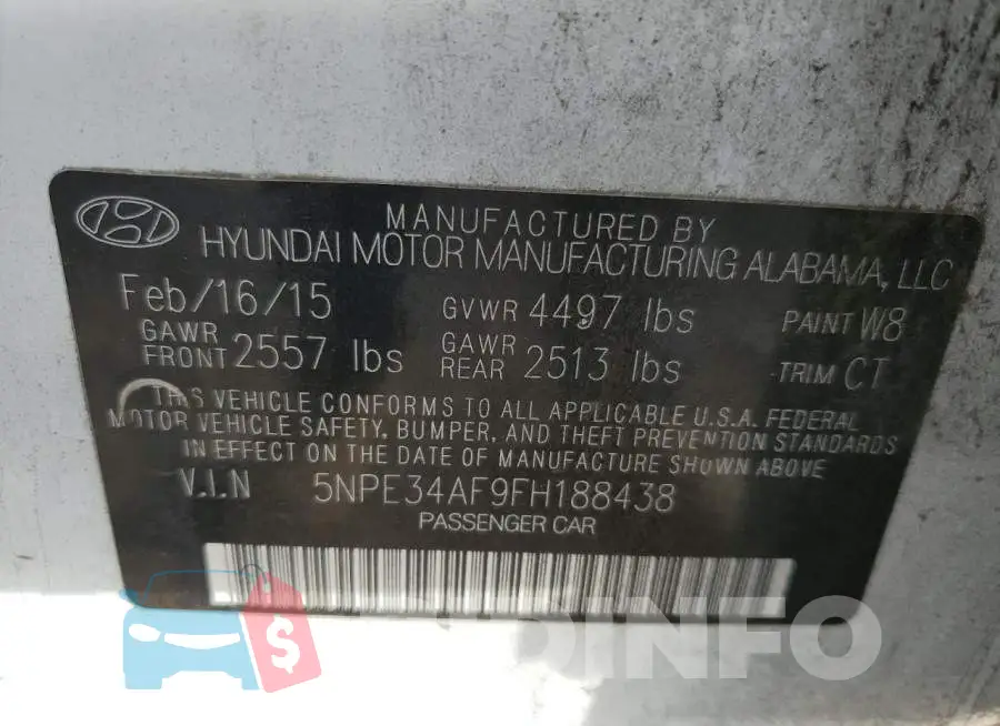 5NPE34AF9FH188438 Photo# 12